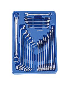 Genius Tools 24 Piece Metric Combination & Offset Box End Wrench Set (Mirror Finish) - MS-024M