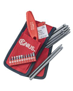Genius Tools 21 Piece Slotted & Phillips Screwdriver Bit Set - SB-221SP