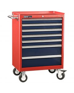 Genius Tools 7 Drawer Roller Cabinet, 686 x 466 x 820mm - TS-467
