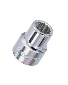 Genius Tools 1" Dr. 22mm Hand Socket (12-Point) (CR-Mo) - 837022